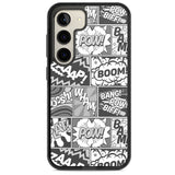 Onomatopoeia (Black & White) Impact Phone Case for Samsung Galaxy S24, Samsung Galaxy S23, Samsung Galaxy S22