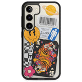 Electric Vibes Phone Case Samsung S22 / Black Impact Case,Samsung S23 / Black Impact Case Blanc Space