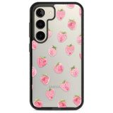 Classic Strawberry Phone Case Samsung S22 / Black Impact Case,Samsung S23 / Black Impact Case Blanc Space