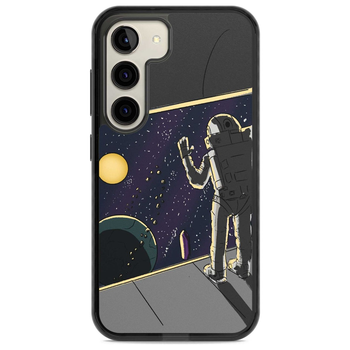 Home Phone Case Samsung S22 / Black Impact Case,Samsung S23 / Black Impact Case Blanc Space