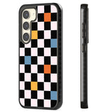 Vibrant Retro Checkered Impact Phone Case for Samsung Galaxy S24, Samsung Galaxy S23, Samsung Galaxy S22