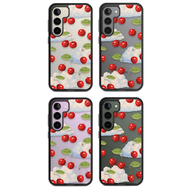 Vintage Cherries & Clouds Impact Phone Case for Samsung Galaxy S24, Samsung Galaxy S23, Samsung Galaxy S22