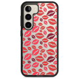 Lips Pattern Phone Case Samsung S22 / Black Impact Case,Samsung S23 / Black Impact Case Blanc Space