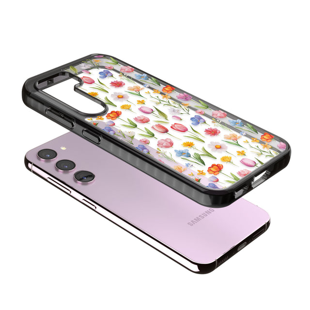 Small Flower Mix Impact Phone Case for Samsung Galaxy S24, Samsung Galaxy S23, Samsung Galaxy S22