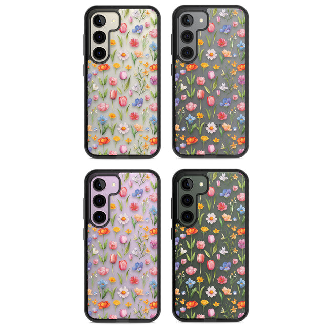 Small Flower Mix Impact Phone Case for Samsung Galaxy S24, Samsung Galaxy S23, Samsung Galaxy S22