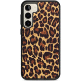 Gold Leopard Print Phone Case Samsung S22 Plus / Black Impact Case,Samsung S23 Plus / Black Impact Case Blanc Space