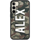 Personalised Classic Green Camo Custom Phone Case Samsung S22 Plus / Black Impact Case,Samsung S23 Plus / Black Impact Case Blanc Space