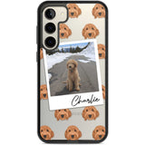 Personalised Personalised Golden Doodle - Dog Photo Custom Phone Case Samsung S22 Plus / Black Impact Case,Samsung S23 Plus / Black Impact Case Blanc Space