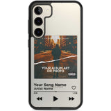 Personalised Album Art Custom Phone Case Samsung S22 Plus / Black Impact Case,Samsung S23 Plus / Black Impact Case Blanc Space