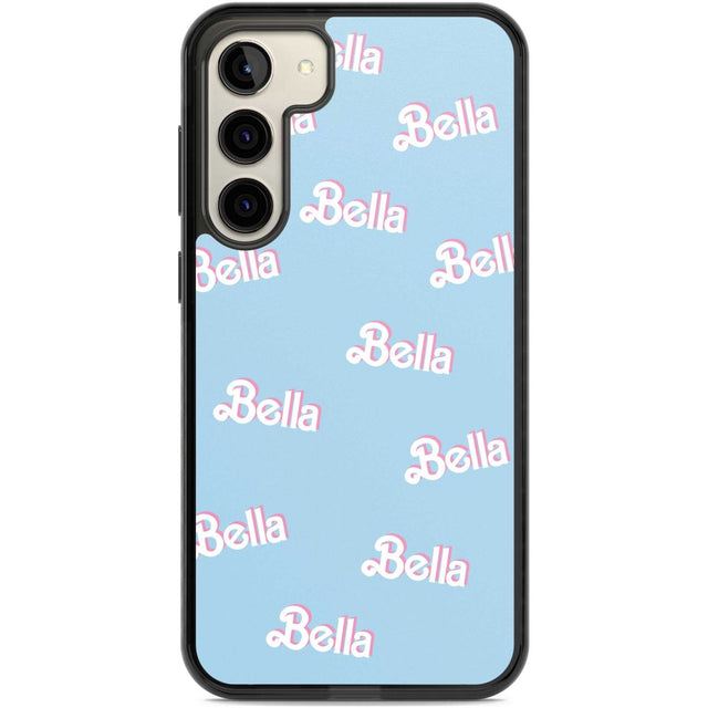 Personalised Cute Name Pattern Custom Phone Case Samsung S22 Plus / Black Impact Case,Samsung S23 Plus / Black Impact Case Blanc Space