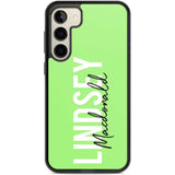 Personalised Bold Name: Lime Custom Phone Case Samsung S22 Plus / Black Impact Case,Samsung S23 Plus / Black Impact Case Blanc Space