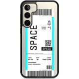 Personalised Space Space Travel Ticket Custom Phone Case Samsung S22 Plus / Black Impact Case,Samsung S23 Plus / Black Impact Case Blanc Space