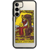 Personalised Queen of Pentacles Tarot Card - Colour Phone Case Samsung S22 Plus / Black Impact Case,Samsung S23 Plus / Black Impact Case Blanc Space