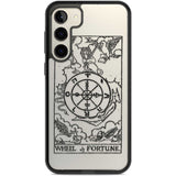 Personalised Wheel of Fortune Tarot Card - Transparent Custom Phone Case Samsung S22 Plus / Black Impact Case,Samsung S23 Plus / Black Impact Case Blanc Space