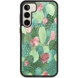 Colourful Cactus Mix Design Phone Case Samsung S22 Plus / Black Impact Case,Samsung S23 Plus / Black Impact Case Blanc Space