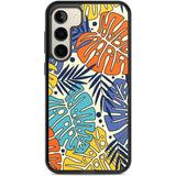 Beach Leaves Phone Case Samsung S22 Plus / Black Impact Case,Samsung S23 Plus / Black Impact Case Blanc Space