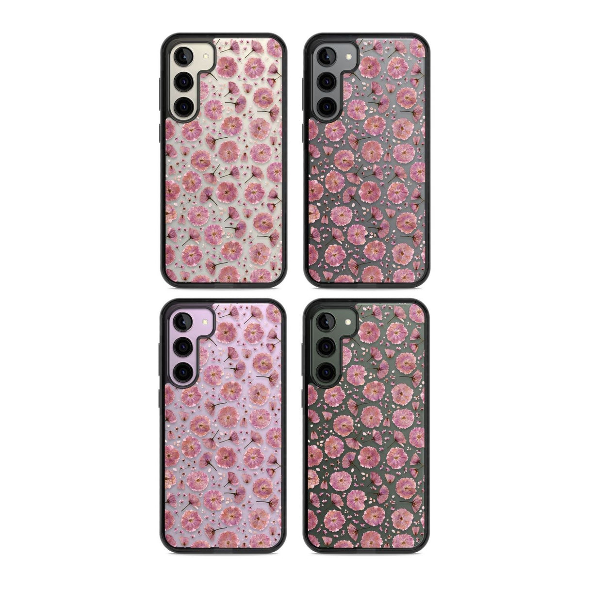 Pink Flowers & Blossoms Transparent Design