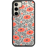 Red Poppy Transparent Floral