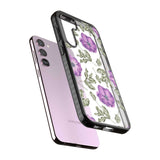 Purple Blossoms Transparent Floral