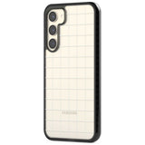 Simplistic Large Grid Pattern White (Transparent)