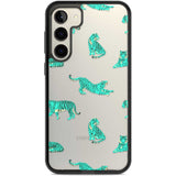 Turquoise Tiger Jungle Cat Pattern