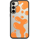 Orange Lava Lamp Phone Case Samsung S22 Plus / Black Impact Case,Samsung S23 Plus / Black Impact Case Blanc Space