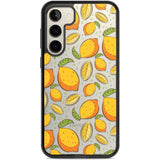 Lemon Pattern Phone Case Samsung S22 Plus / Black Impact Case,Samsung S23 Plus / Black Impact Case Blanc Space