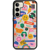 Nostalgic Stickers #1 Phone Case Samsung S22 Plus / Black Impact Case,Samsung S23 Plus / Black Impact Case Blanc Space