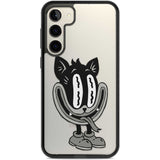 Faded Feline Phone Case Samsung S22 Plus / Black Impact Case,Samsung S23 Plus / Black Impact Case Blanc Space