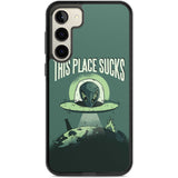 EARTH SUCKS Phone Case Samsung S22 Plus / Black Impact Case,Samsung S23 Plus / Black Impact Case Blanc Space