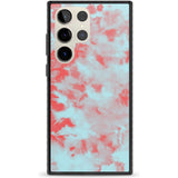 Red & Blue Acid Wash Tie-Dye Pattern