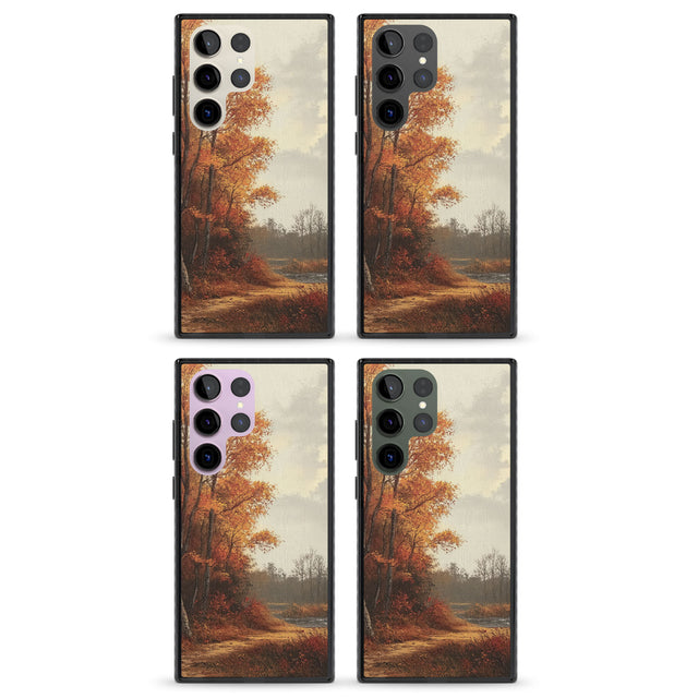 Vintage Autumn Oil Painting Impact Phone Case for Samsung Galaxy S24 Ultra , Samsung Galaxy S23 Ultra, Samsung Galaxy S22 Ultra