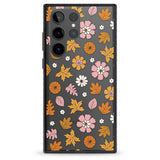 Autumn Leaves and Flowers Impact Phone Case for Samsung Galaxy S24 Ultra , Samsung Galaxy S23 Ultra, Samsung Galaxy S22 Ultra