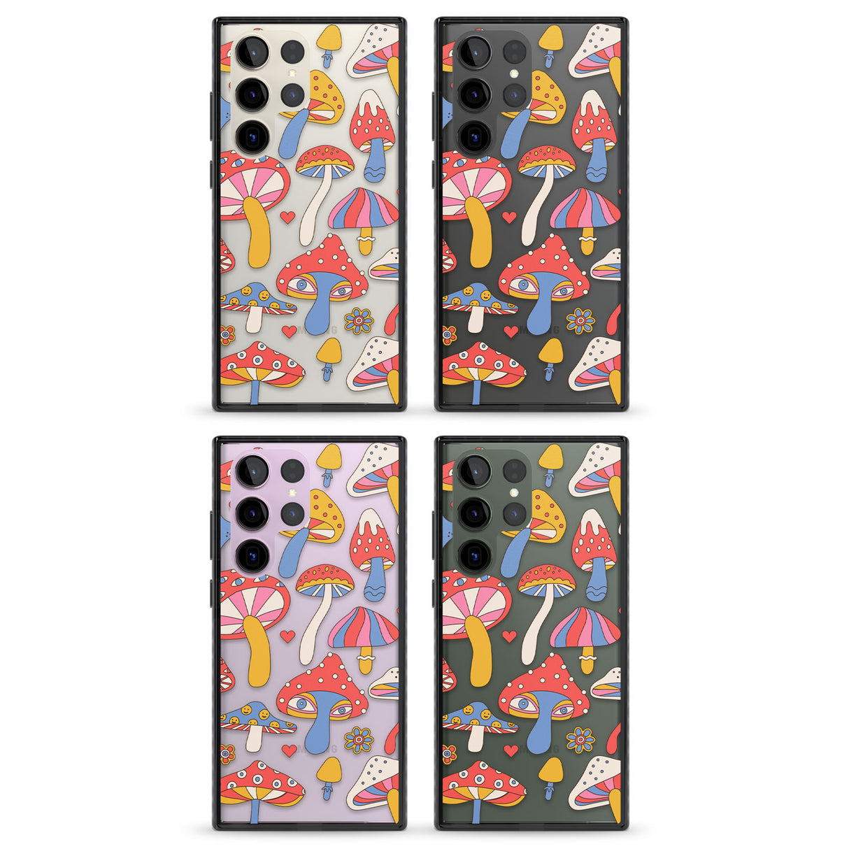 Vibrant Shrooms Impact Phone Case for Samsung Galaxy S24 Ultra , Samsung Galaxy S23 Ultra, Samsung Galaxy S22 Ultra