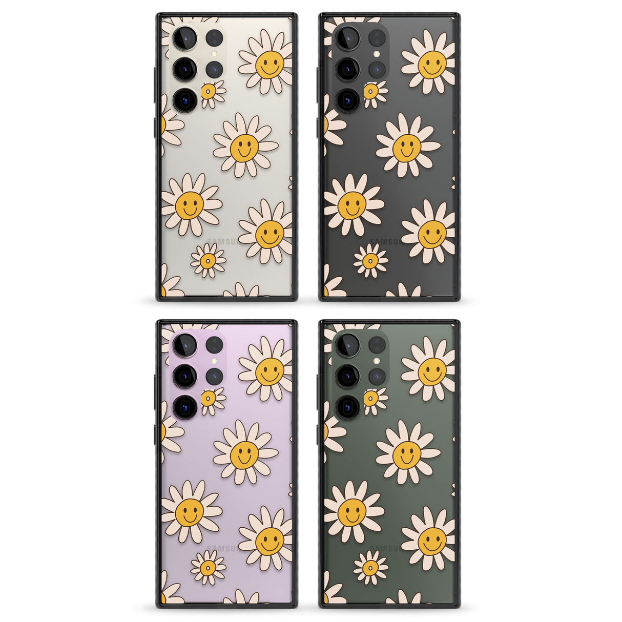 Daisy Faces Impact Phone Case for Samsung Galaxy S24 Ultra , Samsung Galaxy S23 Ultra, Samsung Galaxy S22 Ultra