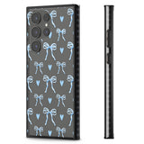 Blue Bows & Hearts Impact Phone Case for Samsung Galaxy S24 Ultra , Samsung Galaxy S23 Ultra, Samsung Galaxy S22 Ultra