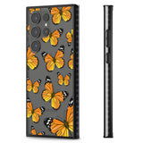 Sun-Yellow Butterflies Impact Phone Case for Samsung Galaxy S24 Ultra , Samsung Galaxy S23 Ultra, Samsung Galaxy S22 Ultra