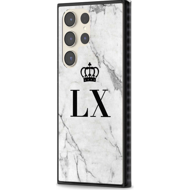 Personalised Initials with Crown on White Marble Custom Phone Case iPhone 15 Pro Max / Black Impact Case,iPhone 15 Plus / Black Impact Case,iPhone 15 Pro / Black Impact Case,iPhone 15 / Black Impact Case,iPhone 15 Pro Max / Impact Case,iPhone 15 Plus / Impact Case,iPhone 15 Pro / Impact Case,iPhone 15 / Impact Case,iPhone 15 Pro Max / Magsafe Black Impact Case,iPhone 15 Plus / Magsafe Black Impact Case,iPhone 15 Pro / Magsafe Black Impact Case,iPhone 15 / Magsafe Black Impact Case,iPhone 14 Pro Max / Black 