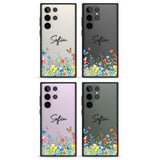 Personalised Buterflies & Wildflowers Impact Phone Case for Samsung Galaxy S24 Ultra , Samsung Galaxy S23 Ultra, Samsung Galaxy S22 Ultra