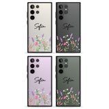 Personalised Lavender Wildflowers Impact Phone Case for Samsung Galaxy S24 Ultra , Samsung Galaxy S23 Ultra, Samsung Galaxy S22 Ultra