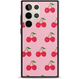 Cheeky Cherry Phone Case Samsung S22 Ultra / Black Impact Case,Samsung S23 Ultra / Black Impact Case Blanc Space