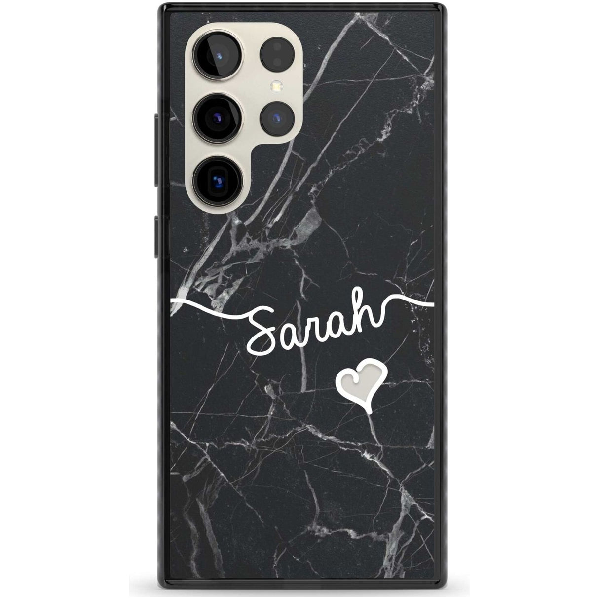 Black Marble Custom Phone Case Samsung S23 Ultra / Black Impact Case,Samsung S22 Ultra / Black Impact Case Blanc Space