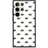 Gold Eyes Psychedelic Eyes Pattern Phone Case Samsung S22 Ultra / Black Impact Case,Samsung S23 Ultra / Black Impact Case Blanc Space