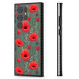 Poppy Garden Impact Phone Case for Samsung Galaxy S24 Ultra , Samsung Galaxy S23 Ultra, Samsung Galaxy S22 Ultra