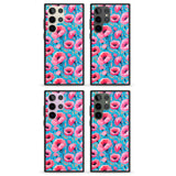 Tropical Pink Poppies Impact Phone Case for Samsung Galaxy S24 Ultra , Samsung Galaxy S23 Ultra, Samsung Galaxy S22 Ultra