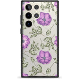 Purple Blossoms Transparent Floral