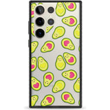 Avocado Love Phone Case Samsung S22 Ultra / Black Impact Case,Samsung S23 Ultra / Black Impact Case Blanc Space