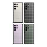 Simplistic Large Grid Pattern White (Transparent)