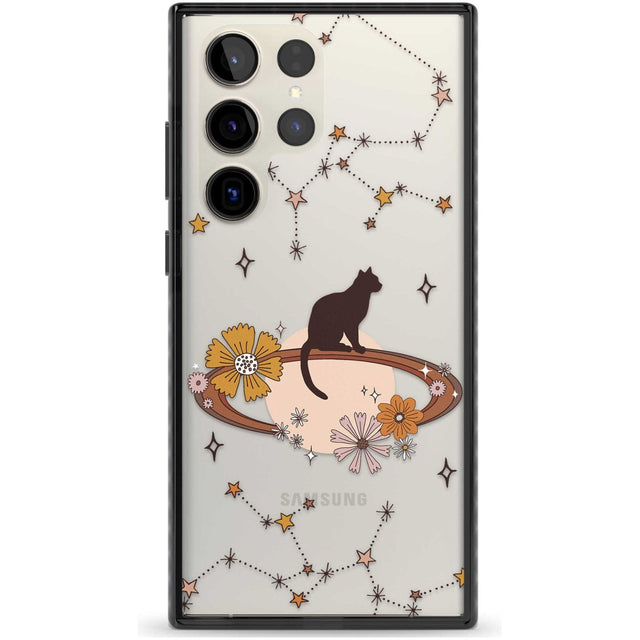 Feline Phenomenon Phone Case Samsung S22 Ultra / Black Impact Case,Samsung S23 Ultra / Black Impact Case Blanc Space