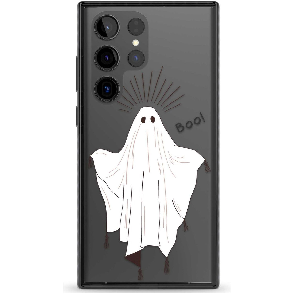 BOO! Phone Case Samsung S22 Ultra / Black Impact Case,Samsung S23 Ultra / Black Impact Case Blanc Space